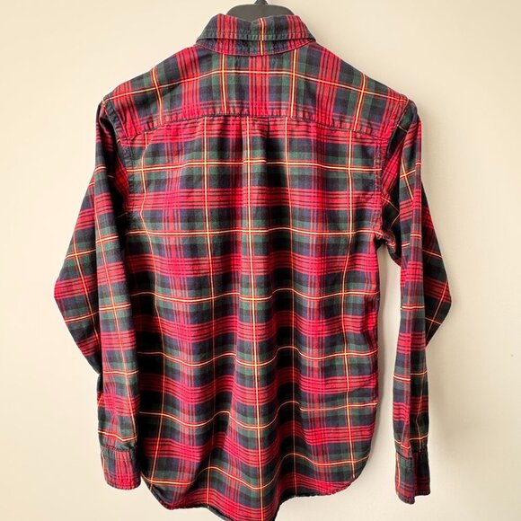 Ralph Lauren Plaid Cotton Long Sleeve Button-Up Shirt - Picture 9 of 9
